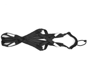 Dog Running Harness (Option: Black-M)
